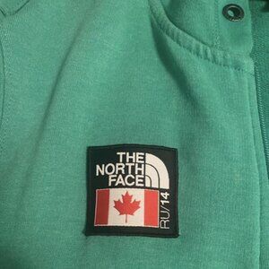 Bench The North Face Emerald Green Zip Up Hoodie Unisex
